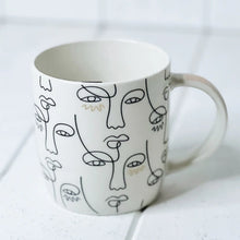 Load image into Gallery viewer, Melody Abstract Face Mugs - 350ml