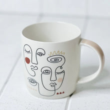 Load image into Gallery viewer, Melody Abstract Face Mugs - 350ml