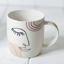Load image into Gallery viewer, Melody Abstract Face Mugs - 350ml