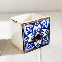 Load image into Gallery viewer, Our Moroccan Draw Pots are Bright and Colourful with Moroccan inspired patterns, and are perfect as a mini plant or succulent pot or great as a little keep sake, trinket container. Available in 6 patterns. Shop online. AfterPay available. Australia wide Shipping | Bliss Gifts &amp; Homewares - Unit 8, 259 Princes Hwy Ulladulla - 0427795959, 44541523 