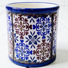 Load image into Gallery viewer, Our gorgeous Moroccan Round Pots - Small create a unique style with bold shapes and bright shades of blues, reds and browns.Measures: 7.5 x 7.5cm. Ceramic.| Bliss Gifts &amp; Homewares | Unit 8, 259 Princes Hwy Ulladulla | South Coast NSW | Online Retail Gift &amp; Homeware Shopping | 0427795959, 44541523