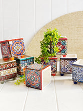Load image into Gallery viewer, Moroccan Square Pots with Legs - Small