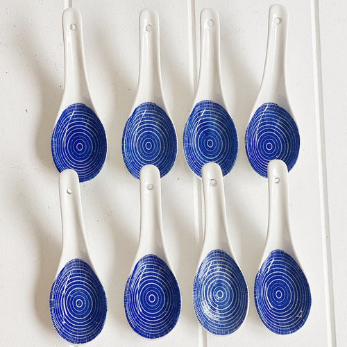Moroccan Style Ceramic Spoon Set of 8 in Style A – perfect for your next foodie gathering, whether your serving up your famous Laksa, taking your grazing platter to the next level, or presenting stylish canapés for a cocktail night - Moroccan Style Dinnerware - including handle 13cm, spoon itself 6cmx4cmx1.5cm - Commercial Grade quality | Bliss Gifts & Homewares - Unit 8, 259 Princes Hwy Ulladulla - Shop Online - 0427795959, 44541523 - Australia wide shipping – AfterPay Available 