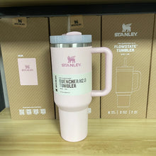 Load image into Gallery viewer, Stanley cup, 40oz, light pink with delicate cherry blossom design
