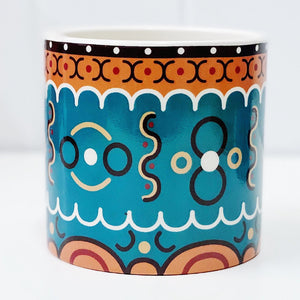 Our gorgeous Medium Nyla Pots create a unique style with bold shapes and bright shades of blues, reds and browns - Drainage hole and plug perfect for indoor and outdoor use - Available in 6 styles Measures: 10x10x10cm - Ceramic | Bliss Gifts & Homewares | Unit 8, 259 Princes Hwy Ulladulla | South Coast NSW | Online Retail Gift & Homeware Shopping | 0427795959, 44541523