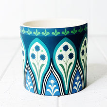 Load image into Gallery viewer, Our gorgeous Medium Nyla Pots create a unique style with bold shapes and bright shades of blues, reds and browns - Drainage hole and plug perfect for indoor and outdoor use - Available in 6 styles Measures: 10x10x10cm - Ceramic | Bliss Gifts &amp; Homewares | Unit 8, 259 Princes Hwy Ulladulla | South Coast NSW | Online Retail Gift &amp; Homeware Shopping | 0427795959, 44541523