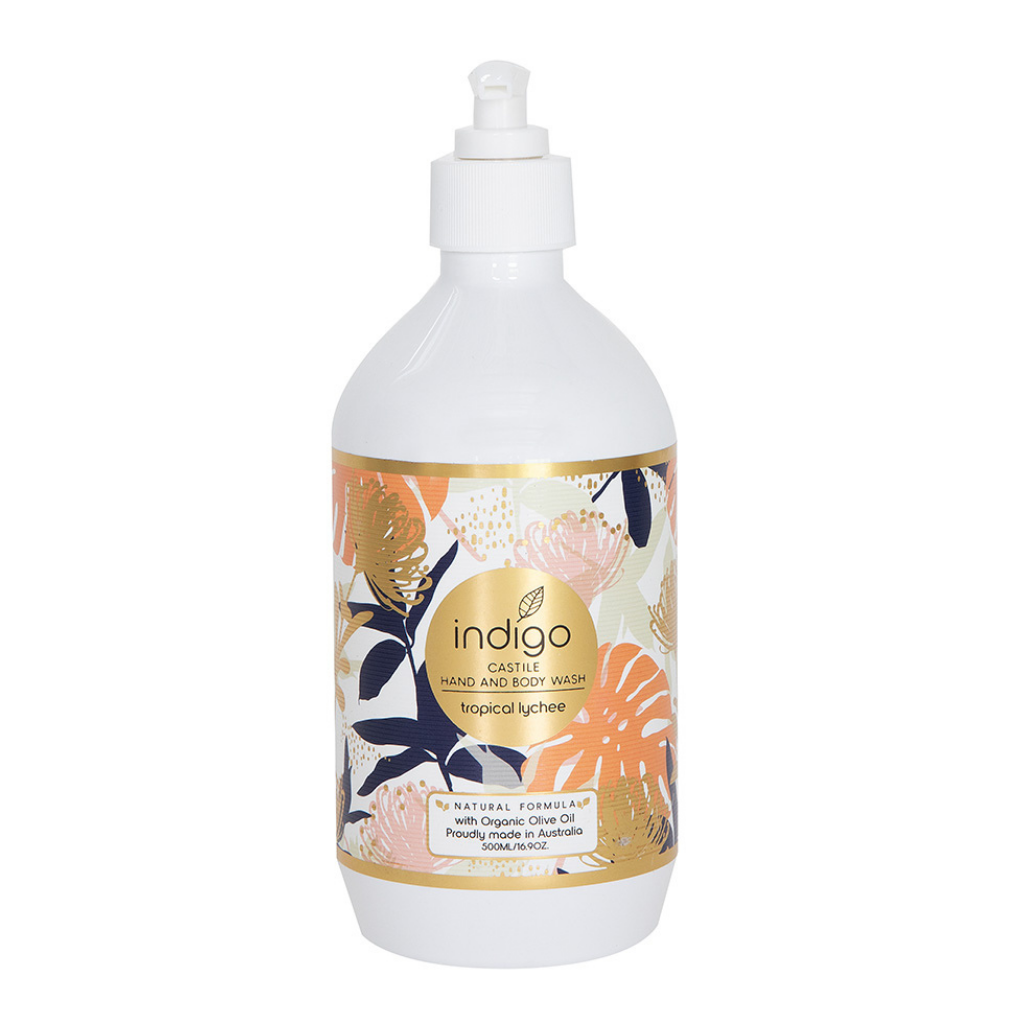 Our beautifully presented Organic Olive Oil Hand & Body Wash in Tropical Lychee 500ml is made in Australia with certified organic olive oil. Olive oil is rich in antioxidants & vitamins A, E, K & F.| Bliss Gifts & Homewares | Unit 8, 259 Princes Hwy Ulladulla | South Coast NSW | Online Retail Gift & Homeware Shopping | 0427795959, 44541523