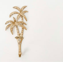 Load image into Gallery viewer, Palm Brass Wall Hook