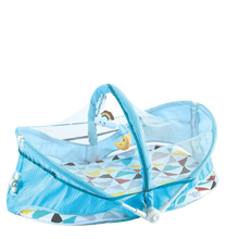 Load image into Gallery viewer, Portable Folding Baby Bed - Blue