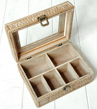 Load image into Gallery viewer, Rattan Weave Jewellery Box - Small