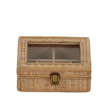 Load image into Gallery viewer, Rattan Weave Jewellery Box - Small