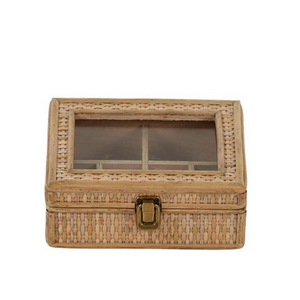 Rattan Weave Jewellery Box - Small