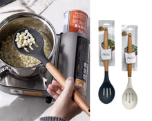 Load image into Gallery viewer, ACCENT SILICONE SLOTTED SPOON 32X7CM 2 ASST