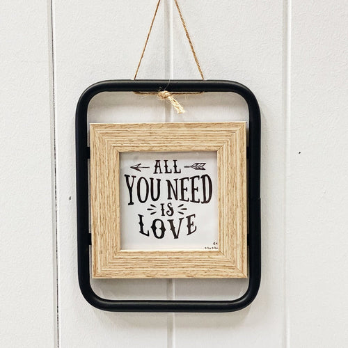 Relive your favourite memories by displaying them in our contemporary Theo Hanging Photo Frame. 20 x 16cm. Frame itself 4x4 inch or 10x10cm. Metal and wood.| Bliss Gifts & Homewares | Unit 8, 259 Princes Hwy Ulladulla | South Coast NSW | Online Retail Gift & Homeware Shopping | 0427795959, 44541523