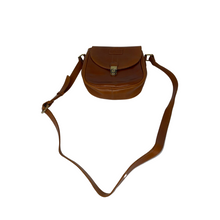 Load image into Gallery viewer, Brown Small Leather Messenger Bag