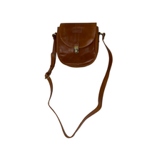 Load image into Gallery viewer, Brown Small Leather Messenger Bag