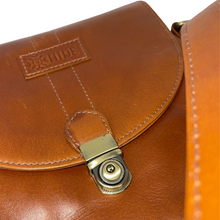 Load image into Gallery viewer, Brown Small Leather Messenger Bag