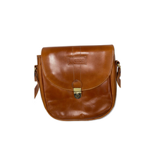 Load image into Gallery viewer, Brown Small Leather Messenger Bag