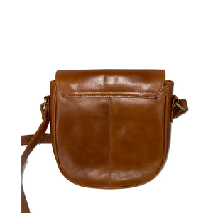 Brown Small Leather Messenger Bag