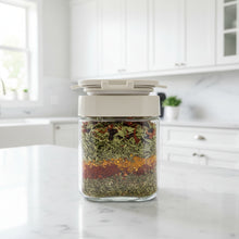 Load image into Gallery viewer, GLASS SEASONING JAR WITH SPOON 300ML