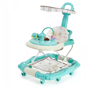 Baby Walker With Handle - Green