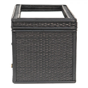 Rattan Jewellery Box - BLACK