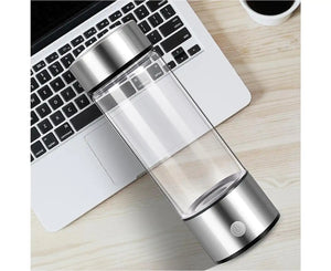 Hydrogen Water Bottle, Portable Hydrogen-Rich Water Glass Rechargeable Ion Water Generator Hydrogen-Rich Water Cup Generator for Home Travel (1 Pcs, S