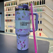 Load image into Gallery viewer, Love Shack gift-ready 40oz insulated tumbler floral design