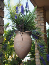 Load image into Gallery viewer, HANGING LAVENDER PLANT IN POT- ARTIFICIAL FAUX PLANT FLOWER