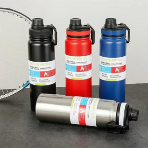 Double Vacuum Stainless Steel Bottle with Straw Lid -800ml