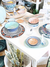 Load image into Gallery viewer, Moroccan Style Dinner Plate Large – perfect for serving dinner or large meals - Moroccan Style Dinnerware - Mix &amp; Match - 27cmW x 2cmH - wide range of colours and patterns - Commercial Grade quality - Patterns Picked at random |Bliss Gifts &amp; Homewares - Unit 8, 259 Princes Hwy Ulladulla - Shop Online - 0427795959, 44541523 - Australia wide shipping – AfterPay Available 