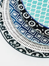 Load image into Gallery viewer, Moroccan Style Dinner Plate Large – perfect for serving dinner or large meals - Moroccan Style Dinnerware - Mix &amp; Match - 27cmW x 2cmH - wide range of colours and patterns - Commercial Grade quality - Patterns Picked at random |Bliss Gifts &amp; Homewares - Unit 8, 259 Princes Hwy Ulladulla - Shop Online - 0427795959, 44541523 - Australia wide shipping – AfterPay Available 