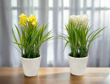 Load image into Gallery viewer, Elegant Artificial Flowering Plant in Plastic Pot – 23cm