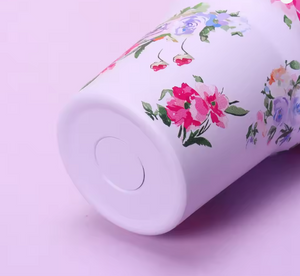 Beautiful floral Love Shack 40oz vintage tumbler