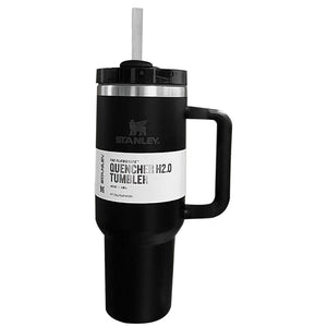 Black - Winter Stanley Quencher H2.0 Flow State Tumbler 40oz Cup
