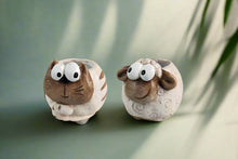 Load image into Gallery viewer, Ceramic Sheep &amp; Cat Planter -12x11cm
