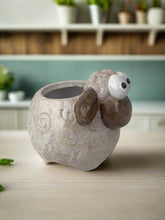 Load image into Gallery viewer, Ceramic Sheep &amp; Cat Planter -12x11cm