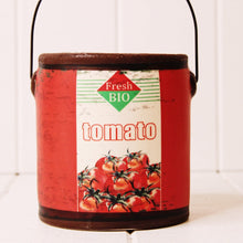 Load image into Gallery viewer, These funky ceramic Retro Garden Vegetable Print Planters are the perfect rustic pot to put on display in your home or plant your favourite herb or plant inside | 8 styles available | Ceramic rustic tin can look | 11.5 x 12cm | Drainage hole and plug | Shop online or in-store | AfterPay available | Australia wide Shipping | Unit 8, 259 Princes Hwy Ulladulla | South Coast NSW | 0427795959, 44541523