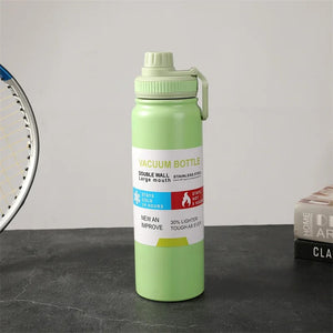 Double Vacuum Stainless Steel Bottle with Straw Lid -800ml