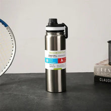 Load image into Gallery viewer, Double Vacuum Stainless Steel Bottle with Straw Lid -800ml