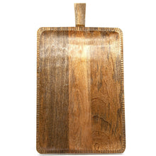 Load image into Gallery viewer, Salt&amp;Pepper’s VAULT Paddle Rectangle - 60x35 - Handcrafted from mango wood with a lovely engraved edging detail and side handles - Shop online. AfterPay available. Australia wide Shipping | Bliss Gifts &amp; Homewares - Unit 8, 259 Princes Hwy Ulladulla - 44541523