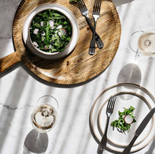 Load image into Gallery viewer, Salt&amp;Pepper’s VAULT Paddle Round - 50.5x40cm - Handcrafted from mango wood with a lovely engraved edging detail and side handles - Shop online. AfterPay available. Australia wide Shipping | Bliss Gifts &amp; Homewares - Unit 8, 259 Princes Hwy Ulladulla - 44541523