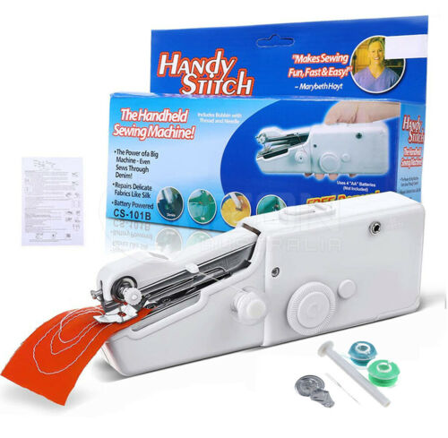 Portable Cordless Handheld Sewing Machine Stitch Home Mini Clothes Free Post