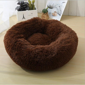 Dog Pet Cat Calming Bed Beds Large Mat Comfy Puppy Fluffy Donut Cushion Plush