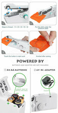 Load image into Gallery viewer, Portable Cordless Handheld Sewing Machine Stitch Home Mini Clothes Free Post