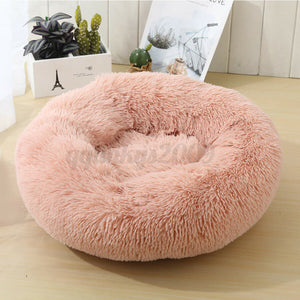 Pink Comfy Donut Cushion