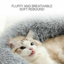 Load image into Gallery viewer, New Warm Comfy Calming Dog/Cat Bed Round Super Soft Plush Pet Bed Marshmallow