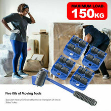 Load image into Gallery viewer, Furniture Lifter Heavy Roller Move Tool Set Moving Wheel Mover Sliders Kit AU