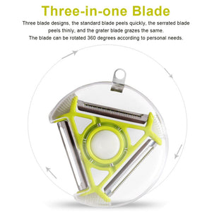 Three- in- one blade