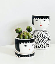 Load image into Gallery viewer, Add character and charm to any space with our Avery Body Pots. ThIS gorgeous ceramic pots will make the perfect addition to your indoor or outdoor garden. 10x8.5x15.6cm. Drainage hole, and plug. Ceramic.| Bliss Gifts &amp; Homewares | Unit 8, 259 Princes Hwy Ulladulla | South Coast NSW | Online Retail Gift &amp; Homeware Shopping | 0427795959, 44541523